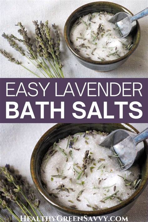 Homemade Lavender Bath Salts Recipe 2 Easy Options