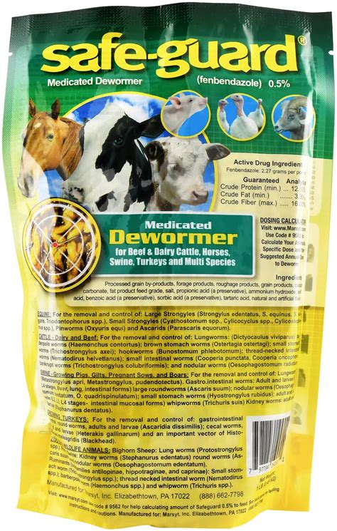 Safe Guard 0 5 Multi Species Dewormer Pellets Central Farm Supply