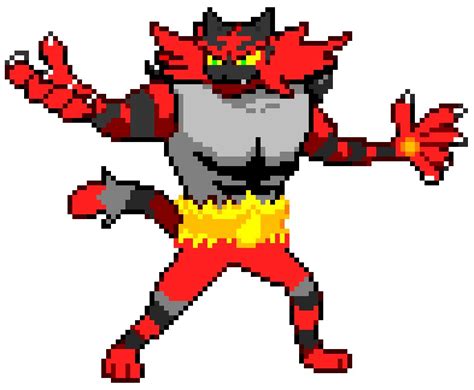 Pixel Incineroar By Zeekthehedgie On Deviantart