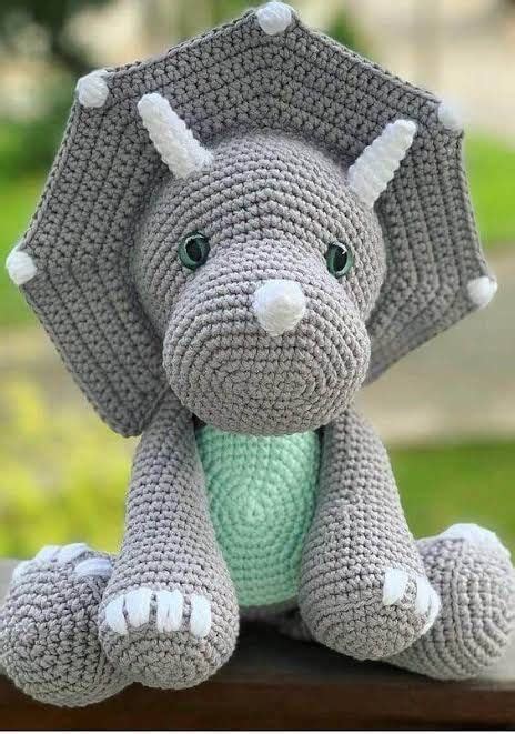 Sumo The Triceratops Dinosaur Amigurumi Crochet Pattern Artofit