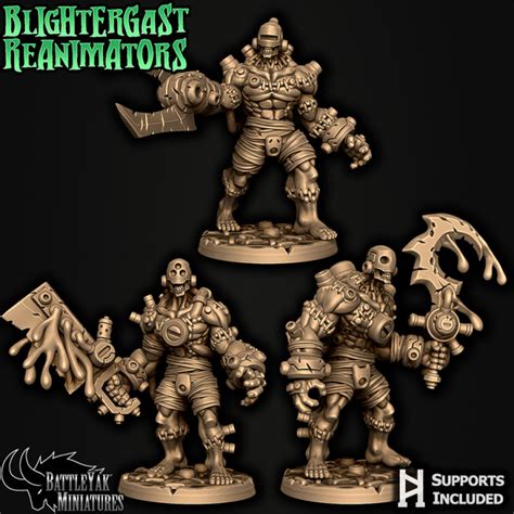 D Printable Wargast Kludge Brute Pack By Battle Yak Miniatures