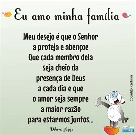 Eu Amo Minha Família Frases Inspiracionais Sentimentos E Emoções