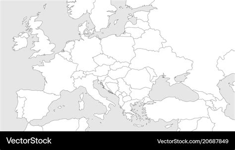 Outline Map Of Europe 2024 - Dolley Hollyanne