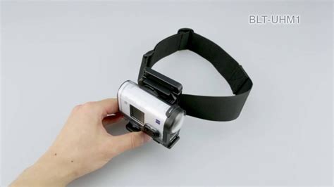 Универсальное на голову крепление для Action Cam Sony - YouTube