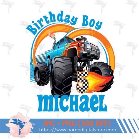 Hot Wheels Birthday Boy PNG