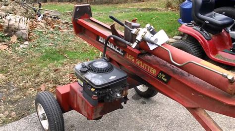 Huskee Log Splitter Review Youtube