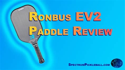 Ronbus Ev Paddle Review Youtube