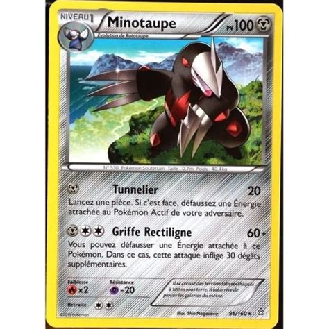 Carte Pokémon 96 160 Minotaupe 100 Pv Série Xy Cdiscount Jeux Jouets