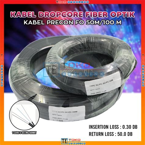 Jual Baru Kabel Drop Core Fiber Optik Kabel Precon Fo M M Meter