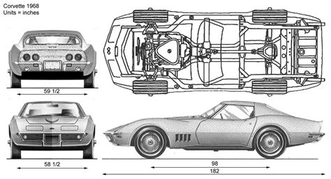 Blueprints Chevrolet Corvette