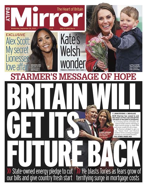 The Mirror On Twitter Wednesday S Front Page Starmer S Message Of