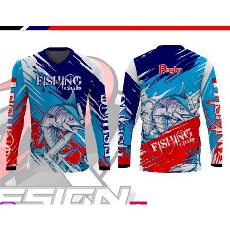 Jual Jersey Mancing Anglers Full Printing Custom DRYFIT Design Suka