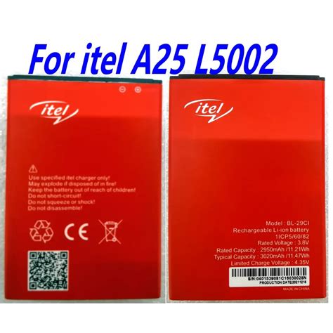 BL 29CI Replacement Battery For Itel A25 L5002 Cell Phone