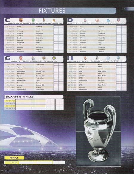 Album Figurine Uefa Champions League Panini Scan