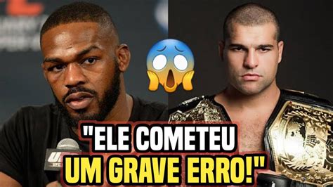 MINHA NOSSA JON JONES FAZ REVELAÇÃO SOBRE LUTA SHOGUN YouTube