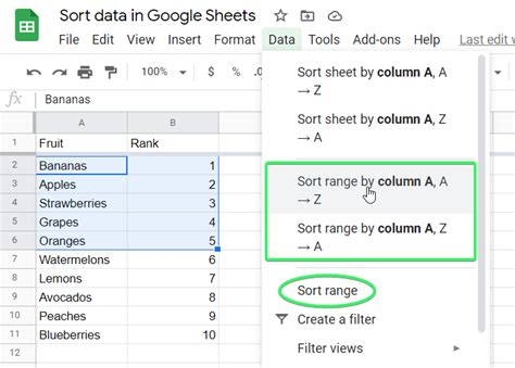 How To Sort Data In Google Sheets Explained Coupler Io Blog