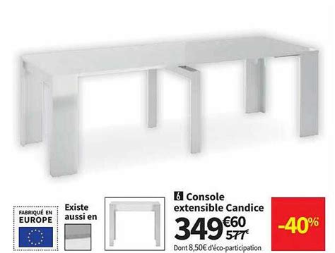 Top 33 Imagen Table Console Extensible Conforama Fr Thptnganamst Edu Vn