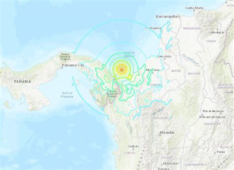 Sismo de magnitud 6 6 sacude la frontera entre Colombia y Panamá