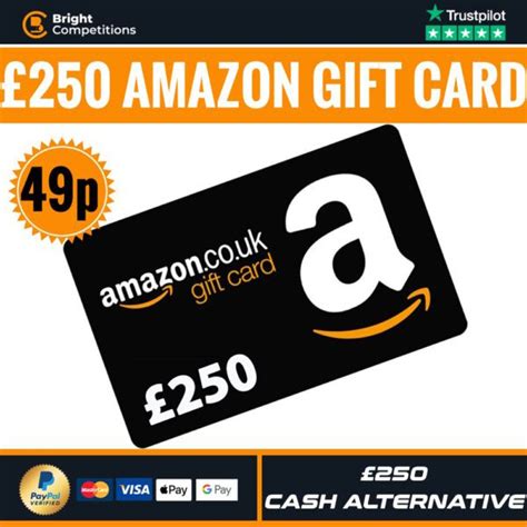 £250 Amazon T Card Bright Competitions