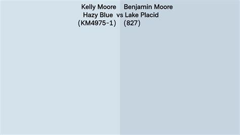 Kelly Moore Hazy Blue Km Vs Benjamin Moore Lake Placid