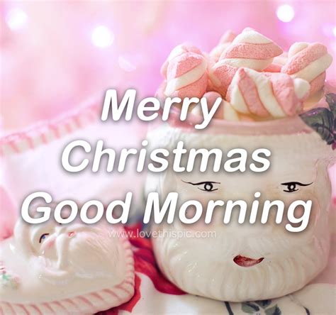 Pink Santa Merry Christmas Good Morning Quote Pictures Photos And