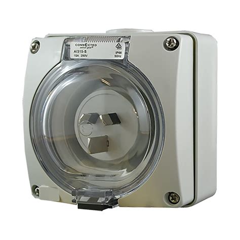 Appliance Inlet 3 Pin 15a 250v Ac Ip66 Connected Switchgear