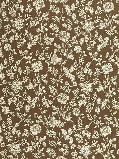 Vintage Wallpapers - Online Shop | Vintage Brown Floral Wallpaper