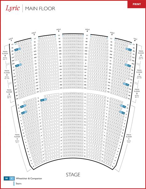 Opera House Seating Chart | Elcho Table