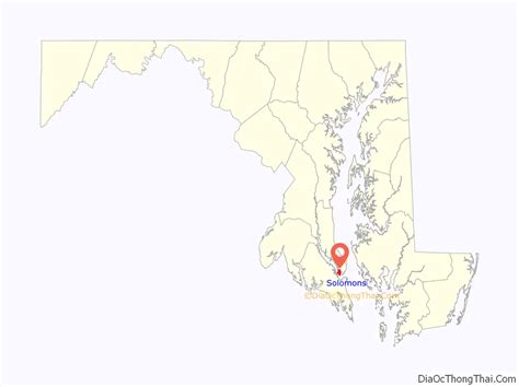 Map of Solomons CDP - Thong Thai Real