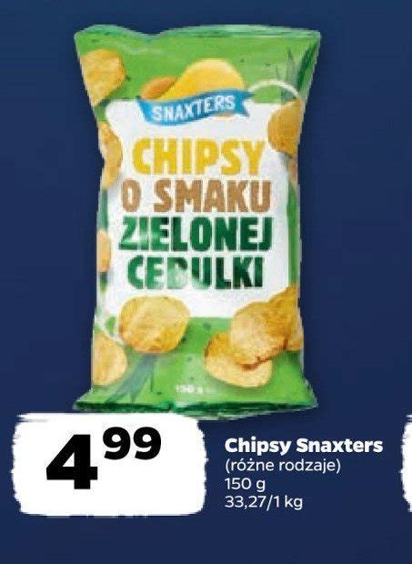 Chipsy Zielona Cebulka Snaxters Cena Promocje Opinie Sklep