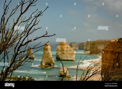 Twelve Apostles On Great Ocean Road Victoria Australia Stock Photo