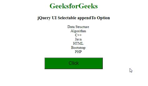 Jquery Ui Selectable Appendto