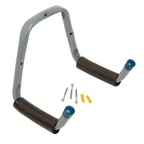 Everbilt Heavy Duty Wall Mounted Steel Double Arm Padded Hanger In Gray