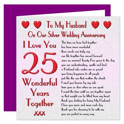 Buy My Husband Th Wedding Anniversary Card On Our Silver