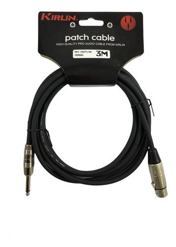 Cable Micrófono Xlr Hembra Plug Mono 3 Mts Kirlin Cuotas sin interés