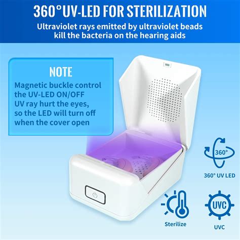 Hearing Aid Dryer Dehumidifier With Uv Sterilization Removes Sweat And Moisture Efficiently