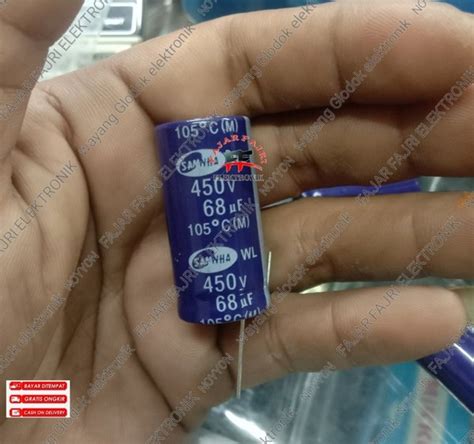 Jual Capacitor Elco 68uf 450v Kapasitor Elko 68 Uf 450 Volt Di Lapak