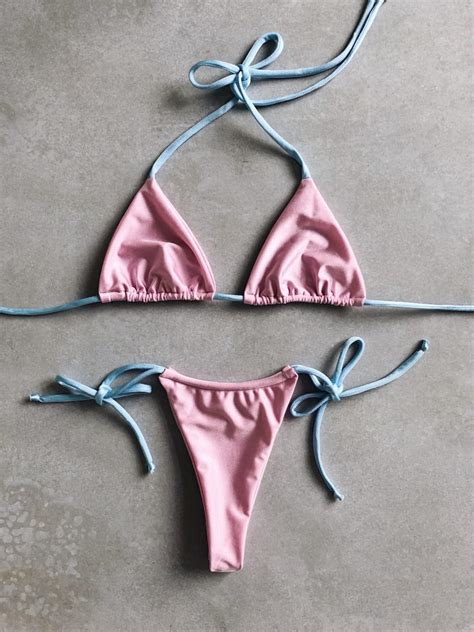 Mix And Match String Tie Triangle Bikini Set Vincija Swim