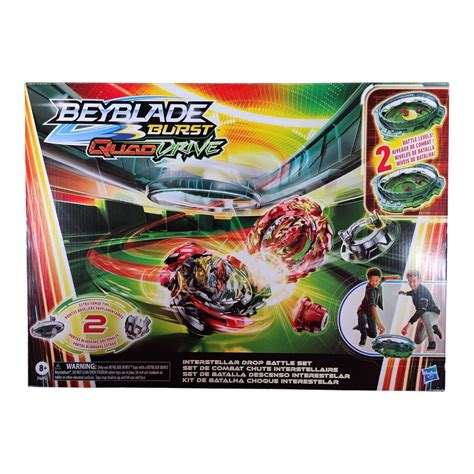 Nib Beyblade Quaddrive Interstellar Drop Battle Beyblade Set With 4