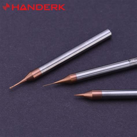 Handerk Solid Carbide Long Neck Ball Nose End Mill HRC55 65 Deep Groove