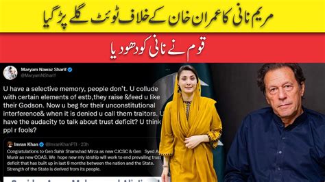 Maryam Nawaz Ka Imran Khan Ka Khilaf Tweet Gale Per Gay Bagga Facts