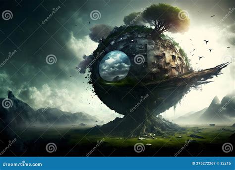 Dreamy Surreal World Painting Stock Photography | CartoonDealer.com ...