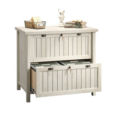 Sauder Costa Engineered Wood 2 Drawer Lateral File Cabinet In Chalked