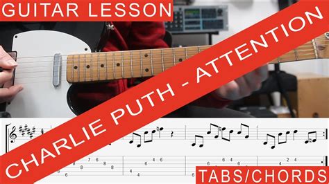 Charlie Puth Attention Guitar Lesson Tutorial Tab Chords Pls See