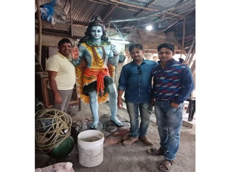 Fiber Made Standing Lord Shiva Statue Plutus Art