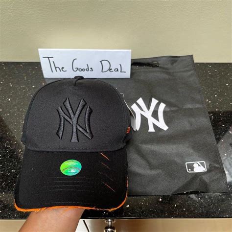 Topi New Era Yankees Ny New York Ripped Black Model Sobek Brand New