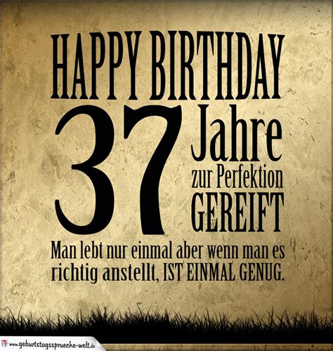 37 Geburtstag Retro Geburtstagskarte Geburtstagssprüche Welt