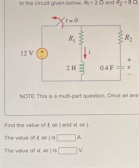 Solved In The Circuit Given Below R1 2 12 And R2 8 N Chegg