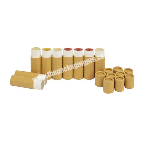 Custom Eco Friendly Lip Balm Paper Cardboard Tubes 10g Packaging