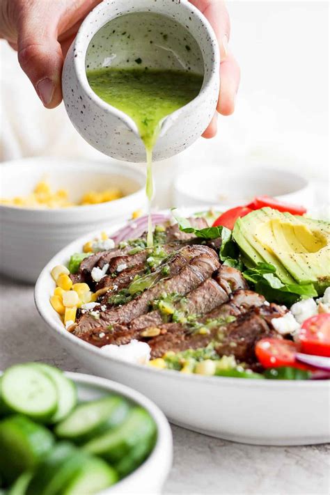 Steak Salad With Herby Dressing Fit Foodie Finds